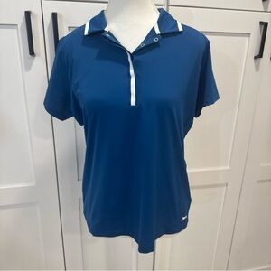 Slazenger Women's Blue Polo golf Shirt short sleeve size M